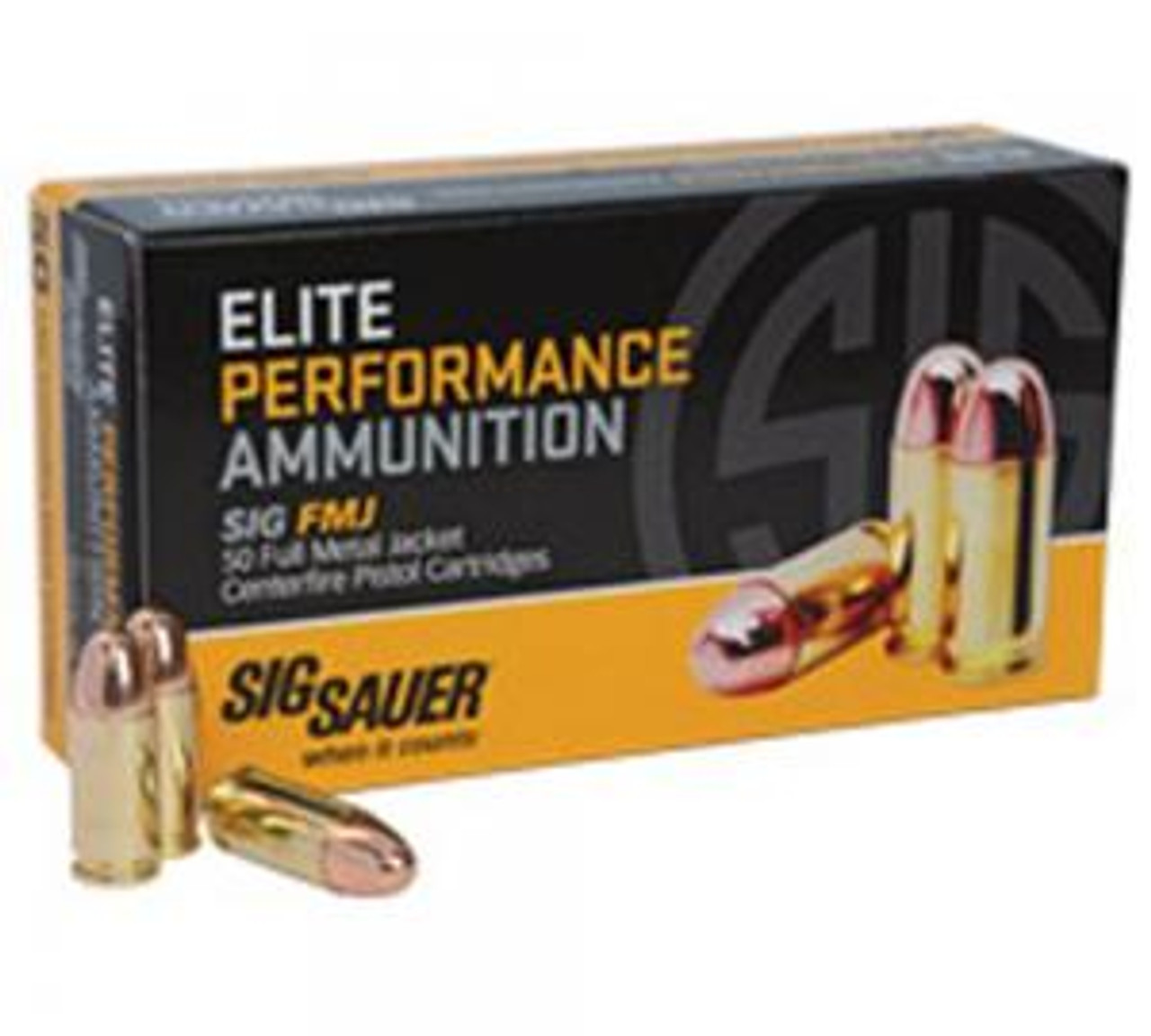 Sig Sauer E9MMB150 Elite Ball 9mm Luger 115 gr Full Metal Jacket 500 Rounds