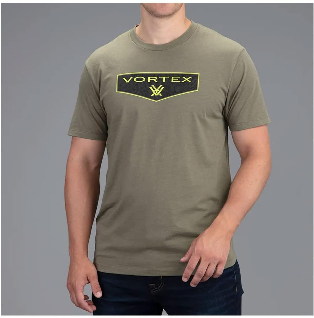 Vortex Optic Shield Short Sleeve T Shirt Military Heather XL 220-50-MIHXL Vortex Optic Shield Short Sleeve T Shirt Military Heather XL 220-50-MIHXL