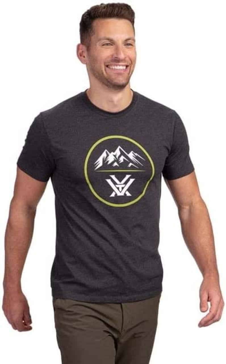 Vortex Optic Three Peaks Short Sleeve Shirt Black/Green Large 121-10-BLKL