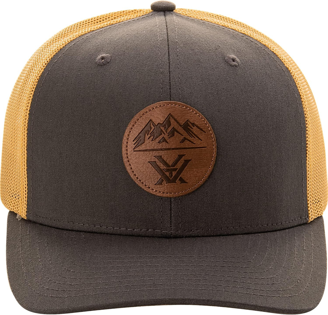 Vortex Optic Three Peak Patch Snap Back Pit Gold Leather Patch 121-01-PGL