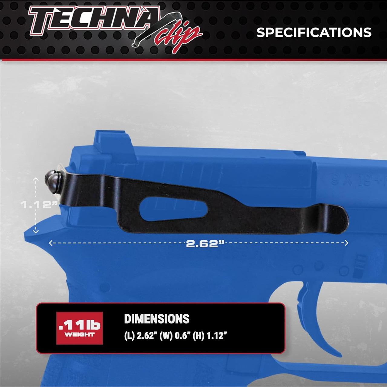 Techna Clip Concealable Gun Belt Clip Diamondback DB9 DB380 Right Side DBBR Techna Clip Concealable Gun Belt Clip Diamondback DB9 DB380 Right Side DBBR