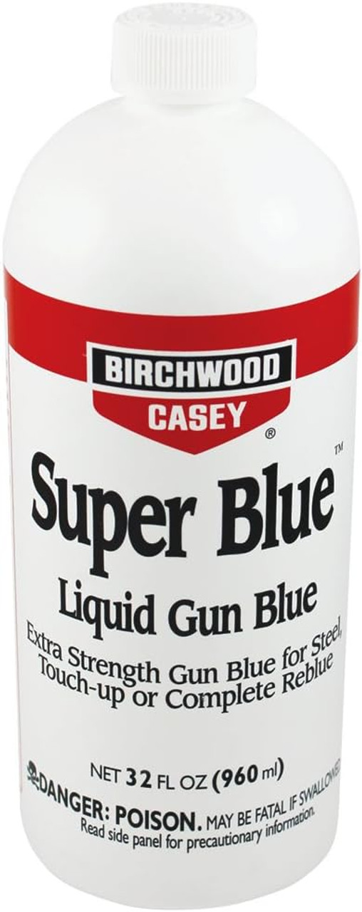 Birchwood Casey Super Blue Liquid Gun Blue 32oz Bottle Quart Size- BC-13432 Birchwood Casey Super Blue Liquid Gun Blue 32oz Bottle Quart Size- BC-13432