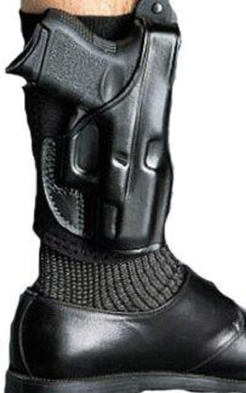 Galco Ankle Glove/Ankle Holster for Walther PPK, PPKS Black Right-Hand