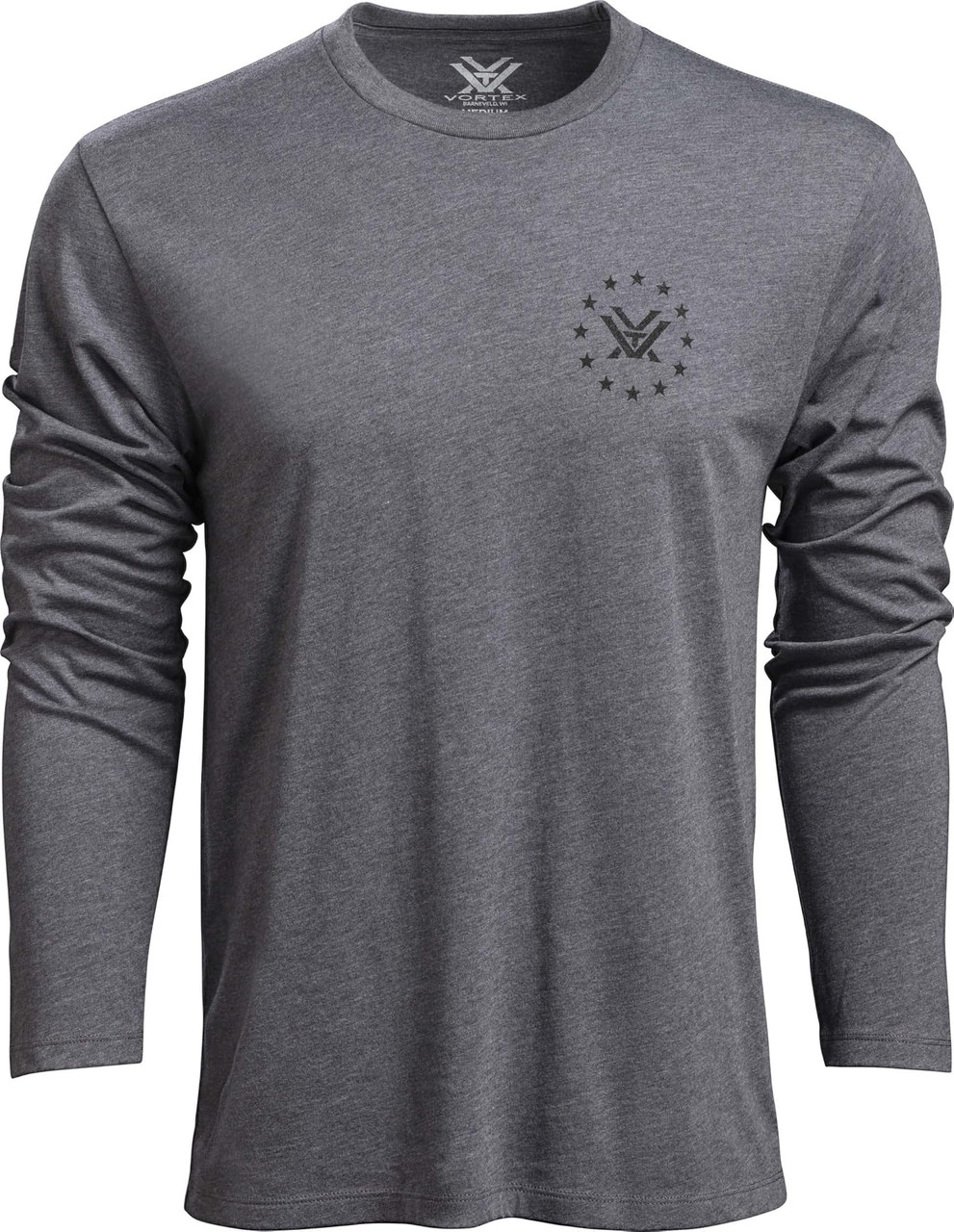 Vortex Optics Salute Long Sleeve Shirts - Titanium Heather- Medium Vortex Optics Salute Long Sleeve Shirts - Titanium Heather- Medium