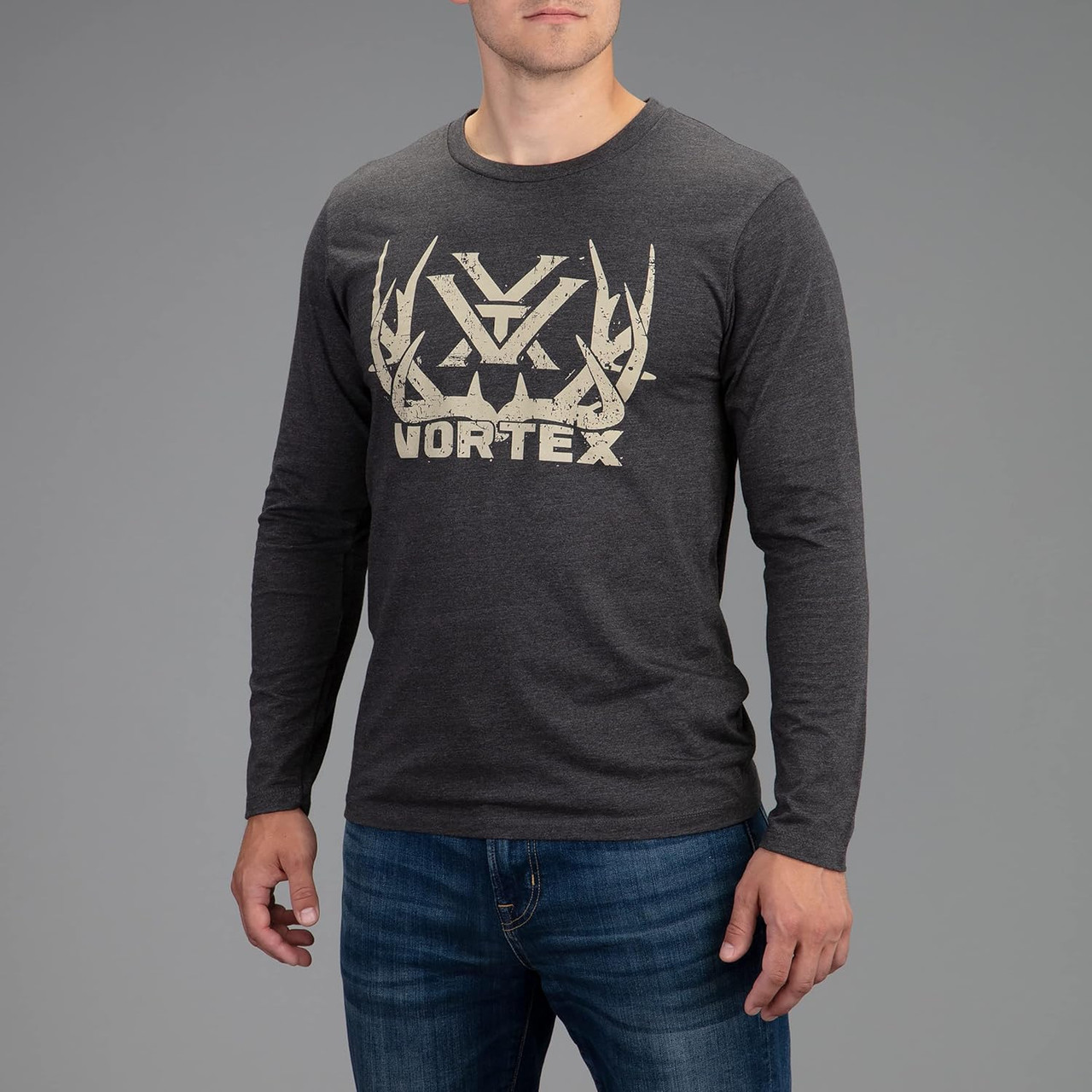 Vortex Optics Full-Tine Long Sleeve Shirts Charcoal Heather - X-Large