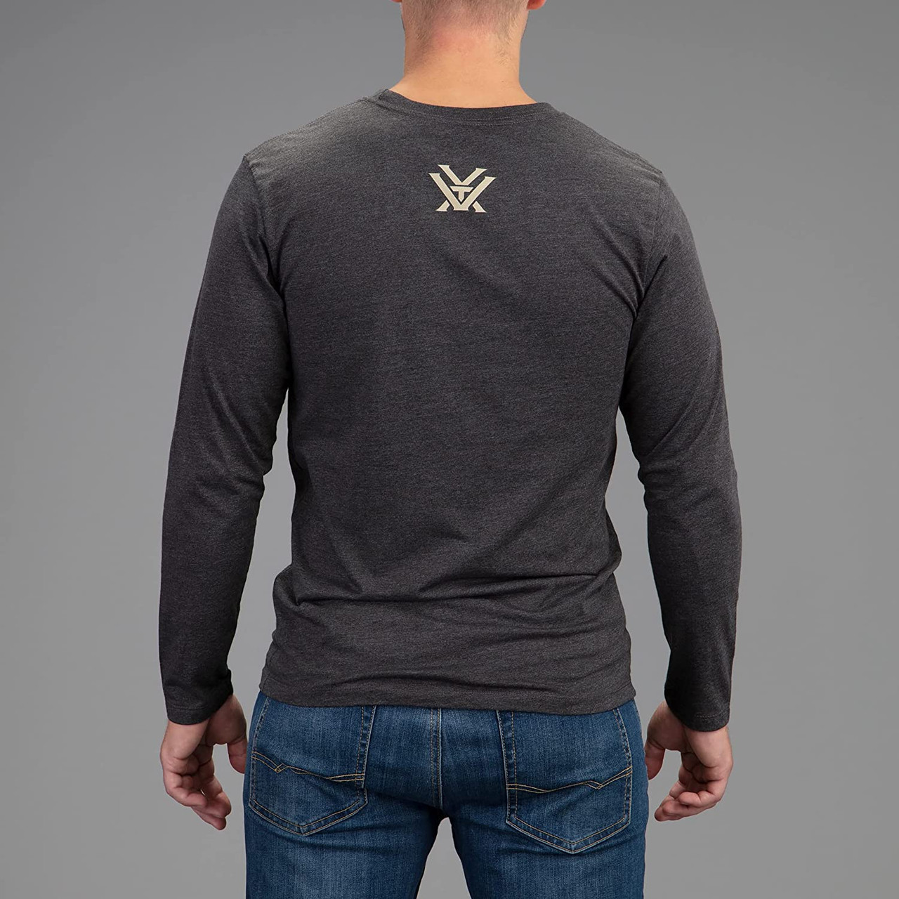 Vortex Optics Full-Tine Long Sleeve Shirts Charcoal Heather - X-Large