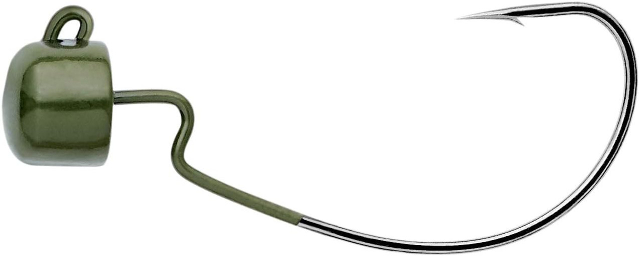 Owner American 1 Block Head Offset - Green Pumpkin - 1/0 3/16oz- 4155GP-031