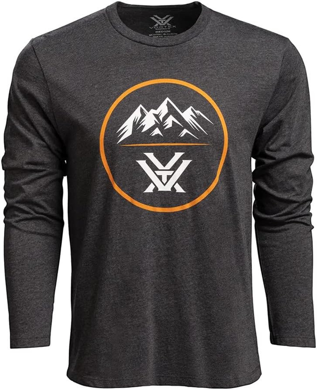 Vortex Optics Three Peaks Long Sleeve Shirts - Charcoal Heather - Medium