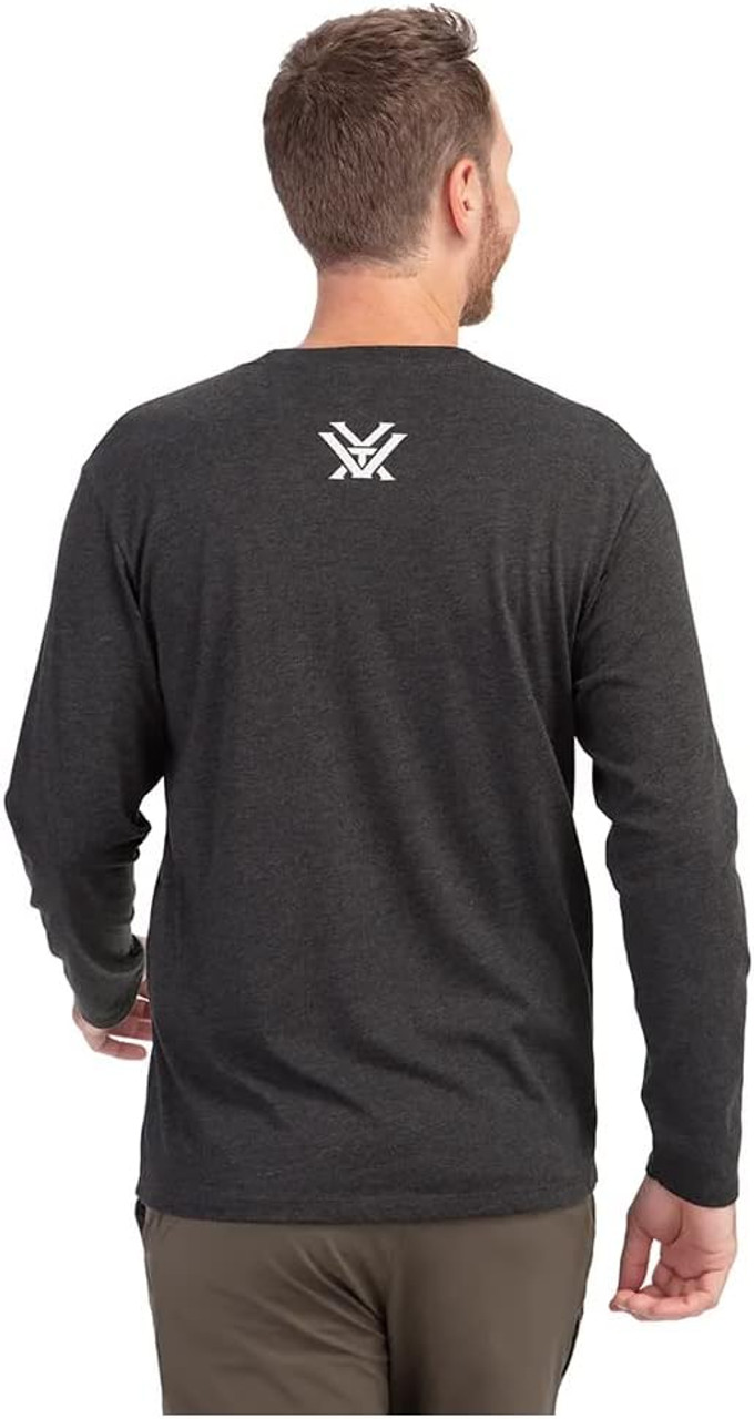 Vortex Optics Three Peaks Long Sleeve Shirts - Charcoal Heather - Medium