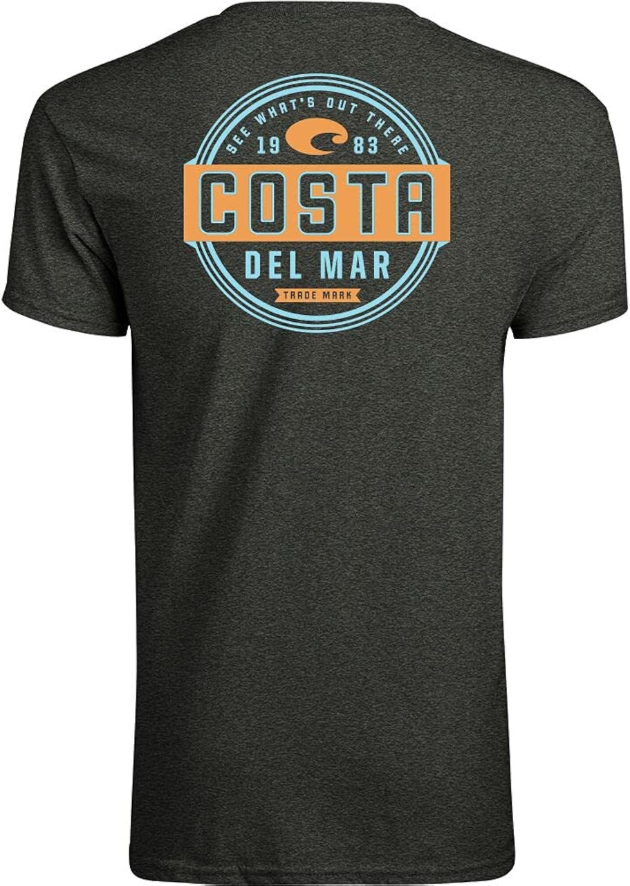 Costa Del Mar Prado Short Sleeve T-Shirt Dark Heather-FQA400022-25U-XL