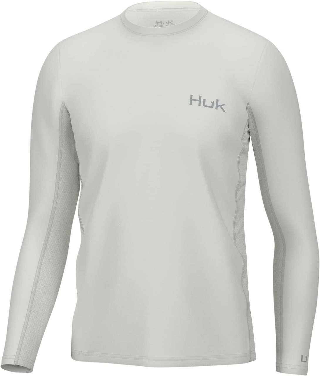 HUK Men Icon X Long Sleeve Performance Fishing Shirt - White - Medium