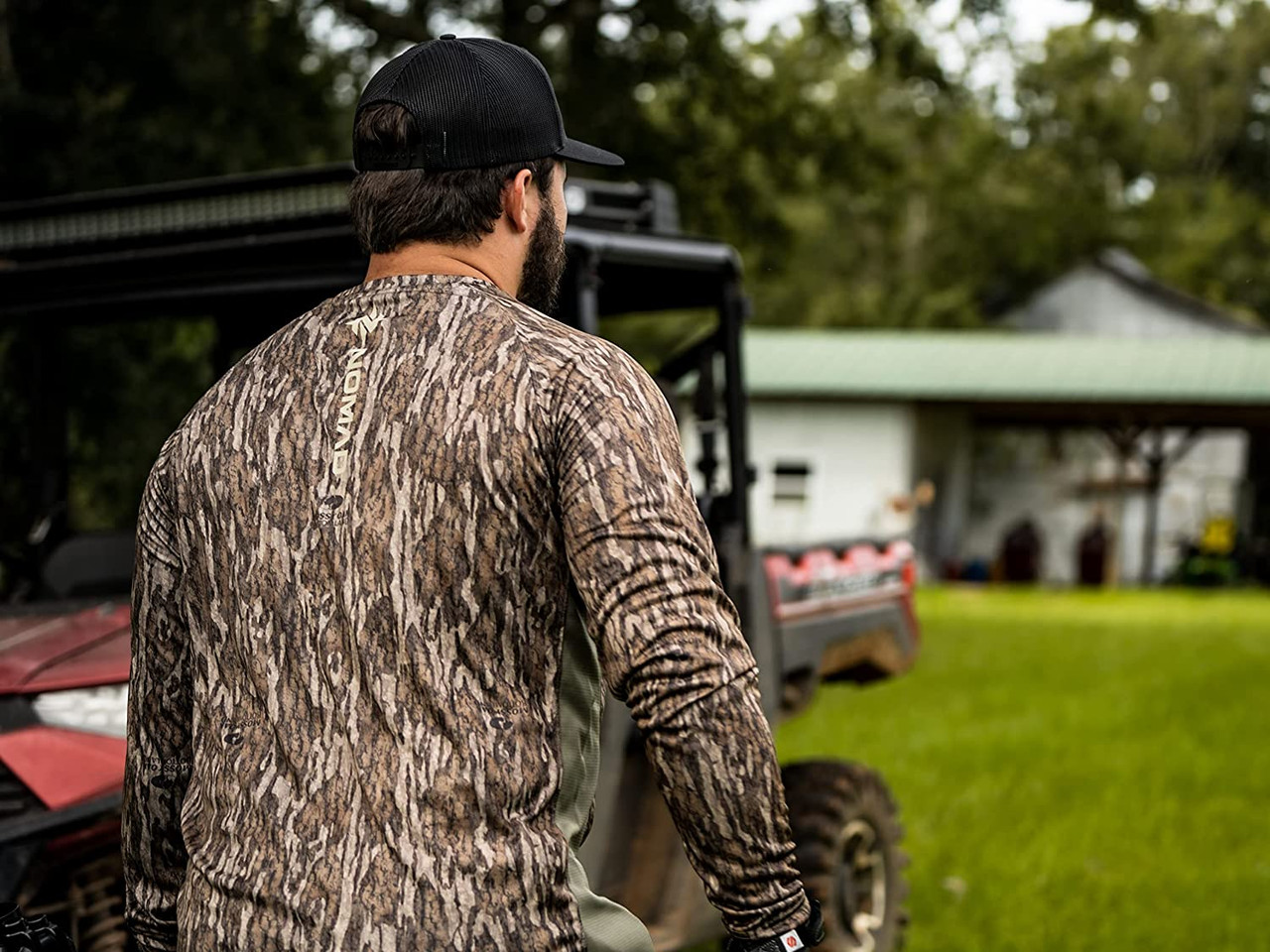 Nomad Men Pursuit Hunting/Outdoor Long Sleeve Mossy Oak Bottomland- Large