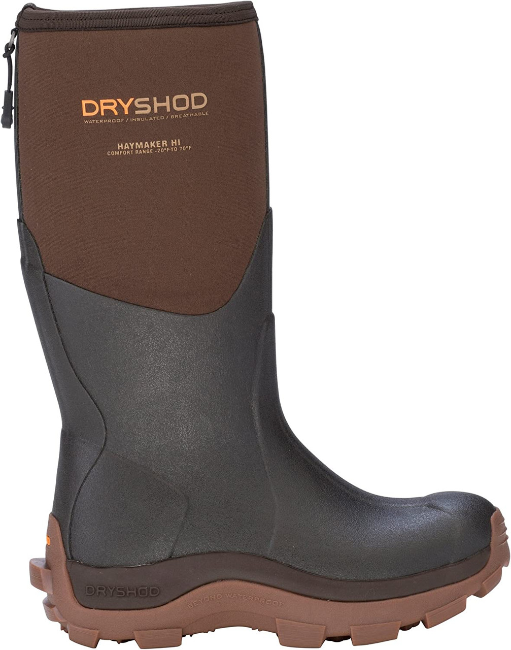 Dryshod Women Hi Haymaker Farm Work Boot Brown 9M - HAY-WH-BR-9