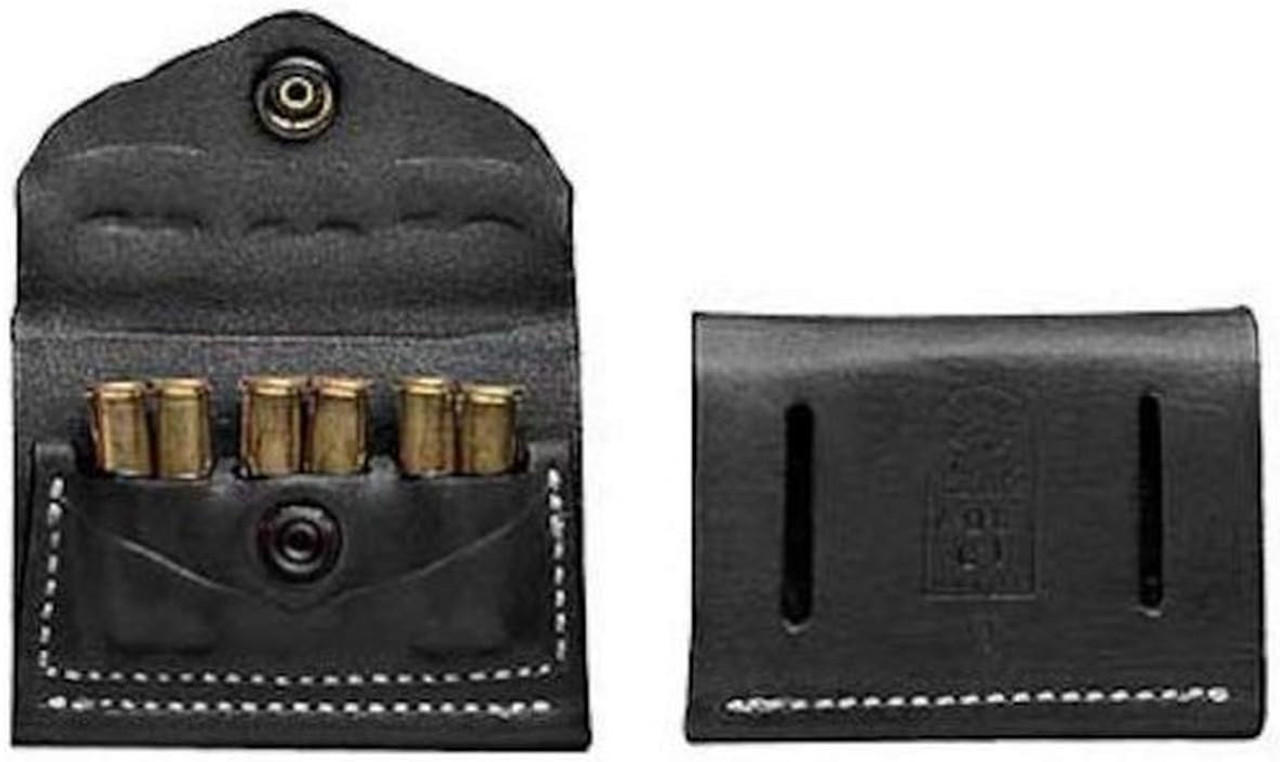 DeSantis 2x2x2 Cartridge Pouch Holds 6 Rds For Speed Loading 38/357 Cal BLK