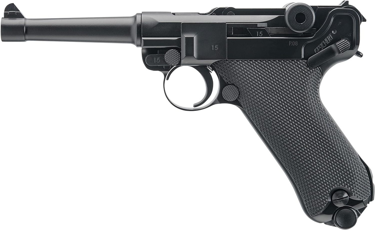Umarex Legends P-08 Replica Blowback .177 BB Air Pistol CO2 21Rds Black