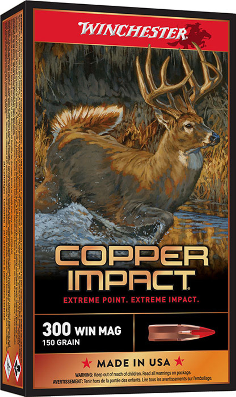 Winchester Copper Impact X300CLF 300 Win Mag CEP 150 GR 3260 FPS 100 Rounds