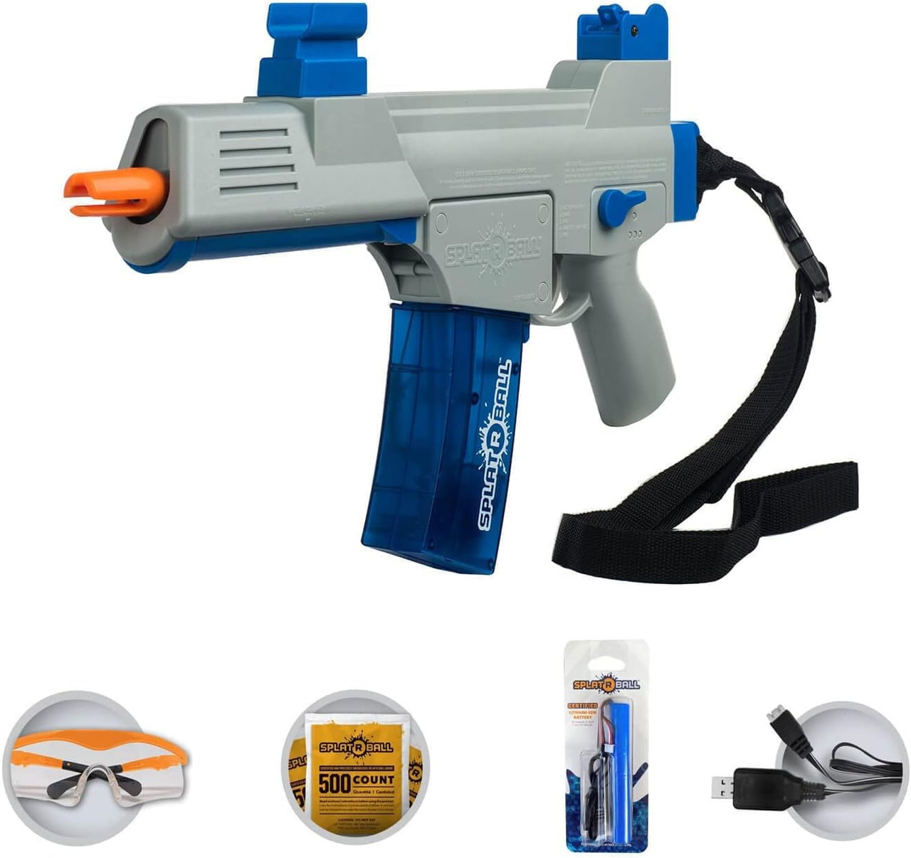 SplatRBall SRB400-Sub Semi & Auto Water Bead Gel Ball Blaster Kit 200FPS