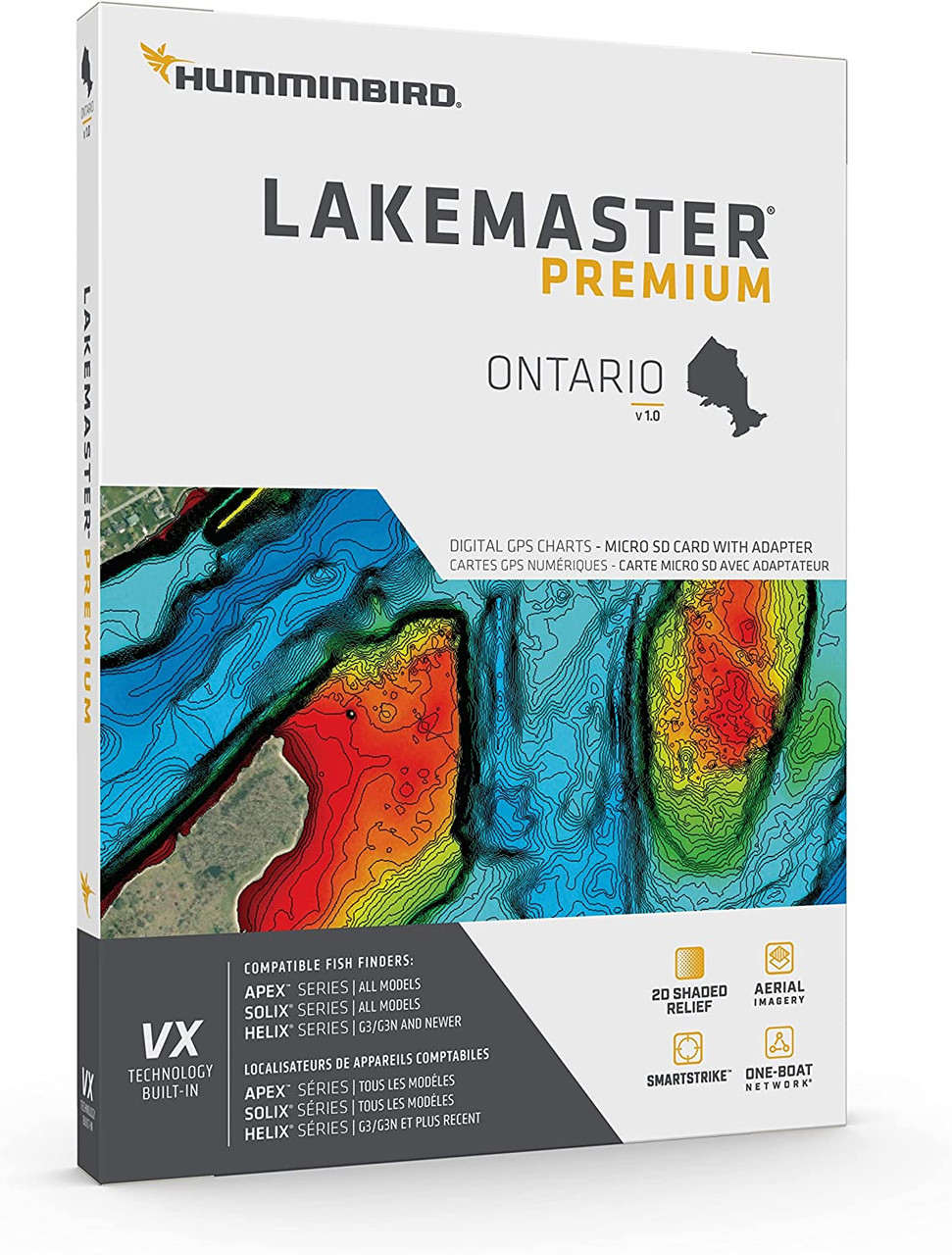 Humminbird LakeMaster Premium Ontario V1 One Boat Network VX Technology Humminbird LakeMaster Premium Ontario V1 One Boat Network VX Technology