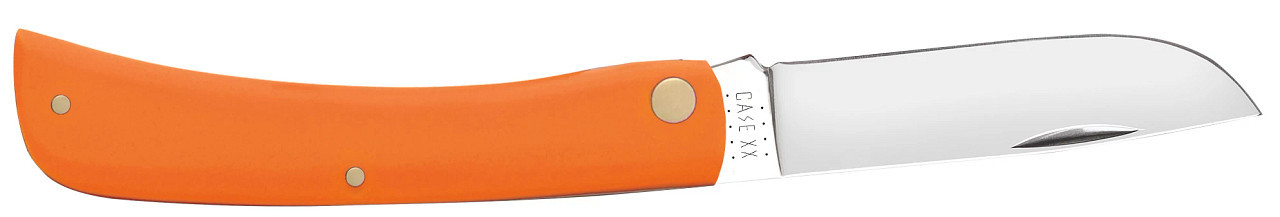 Case XX Sod Buster Jr. Skinner Blade Smooth Orange Synthetic Handle