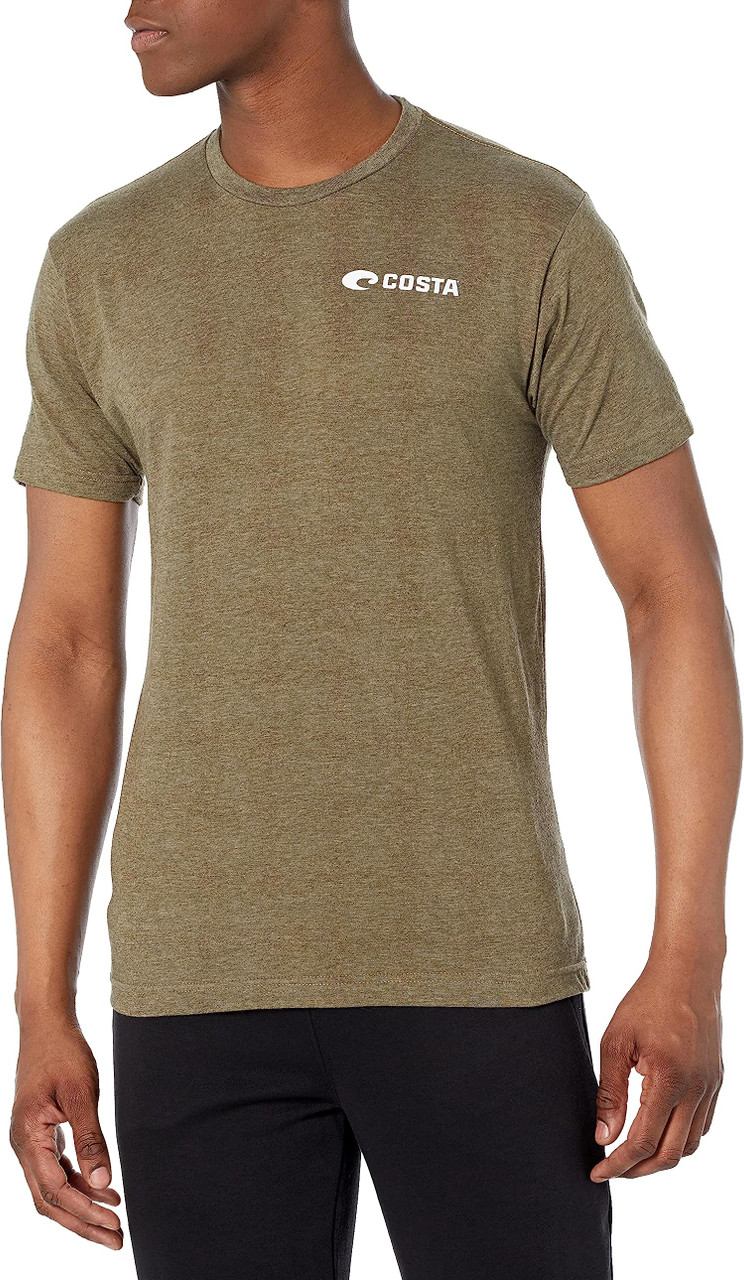 Costa Del Mar Costa Pride Short Sleeve T-Shirt Military Green Heather - XL