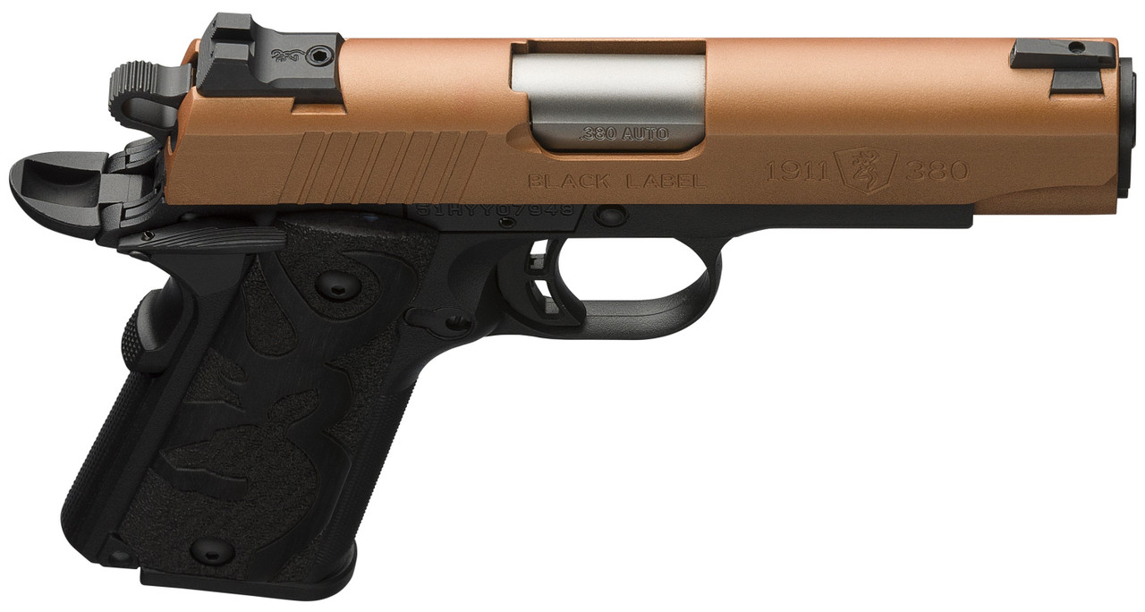 Browning 051988492 1911 Black Label 380 ACP 10+1 3.63" BBL Copper