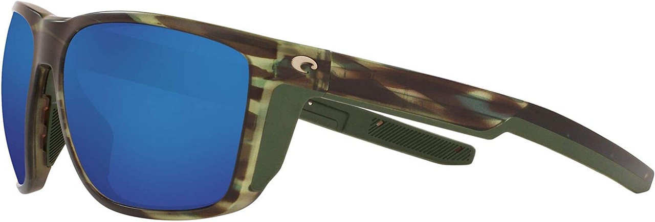 Costa Del Mar FERG Polarized-580G Square Sunglasses Matte Reef/Blue Mirror