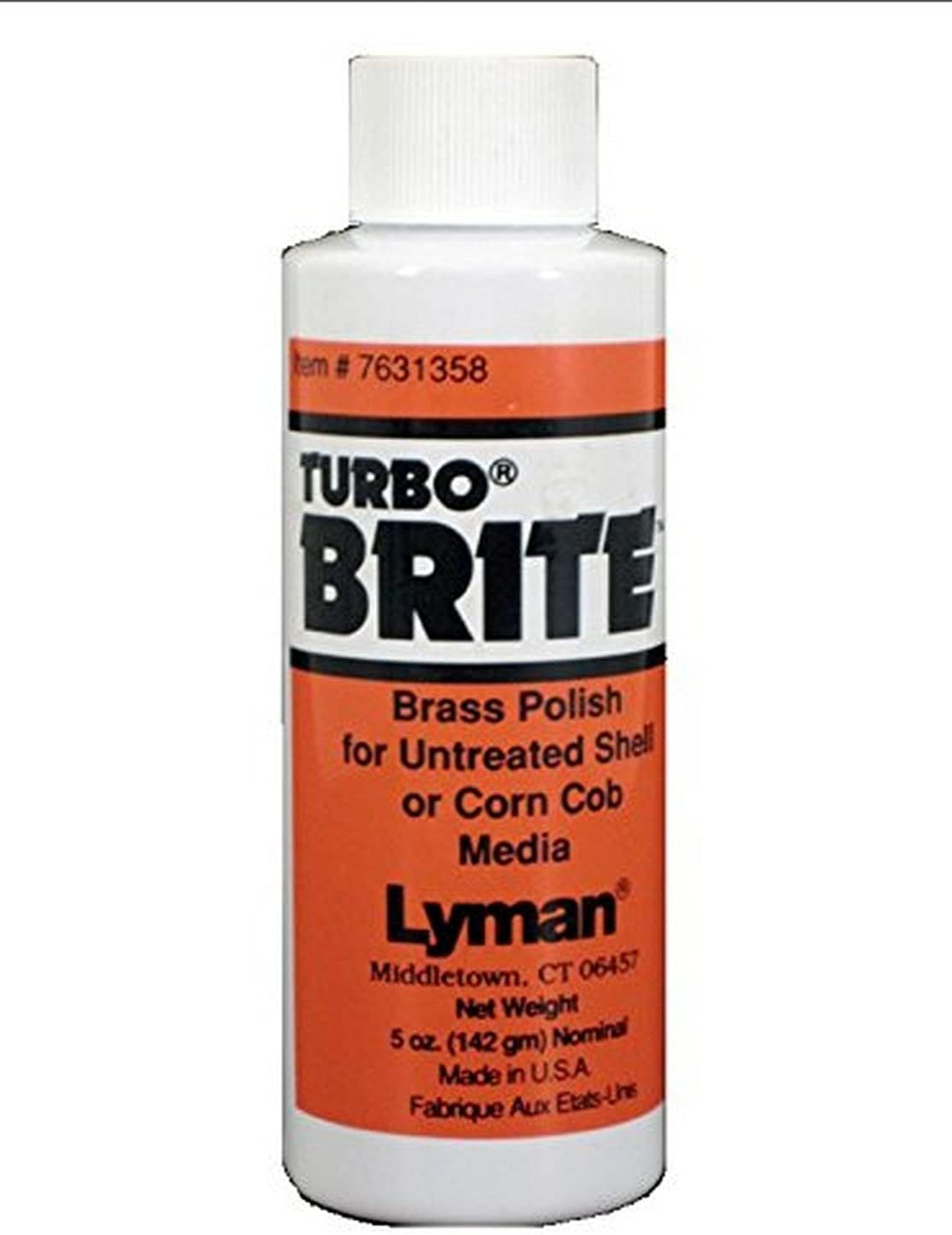 Lyman Turbo Brite Brass Polish For Untreated Shell/Corn Cob Media 5oz