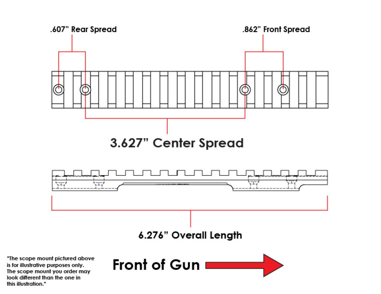 EGW HD Remington 700, 722, 40x Short Action Picatinny Rail 30 MOA - 80003 EGW HD Remington 700, 722, 40x Short Action Picatinny Rail 30 MOA - 80003