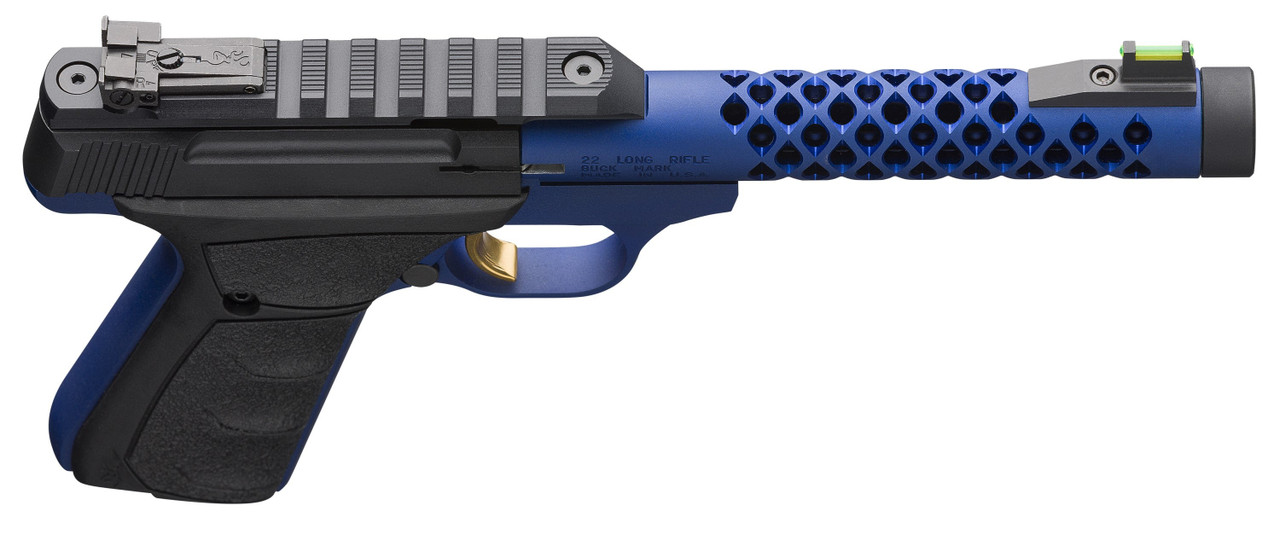 Browning 051585490 Buck Mark Blue Shoal 22LR 10+1 5.87" BBL UFX Grips