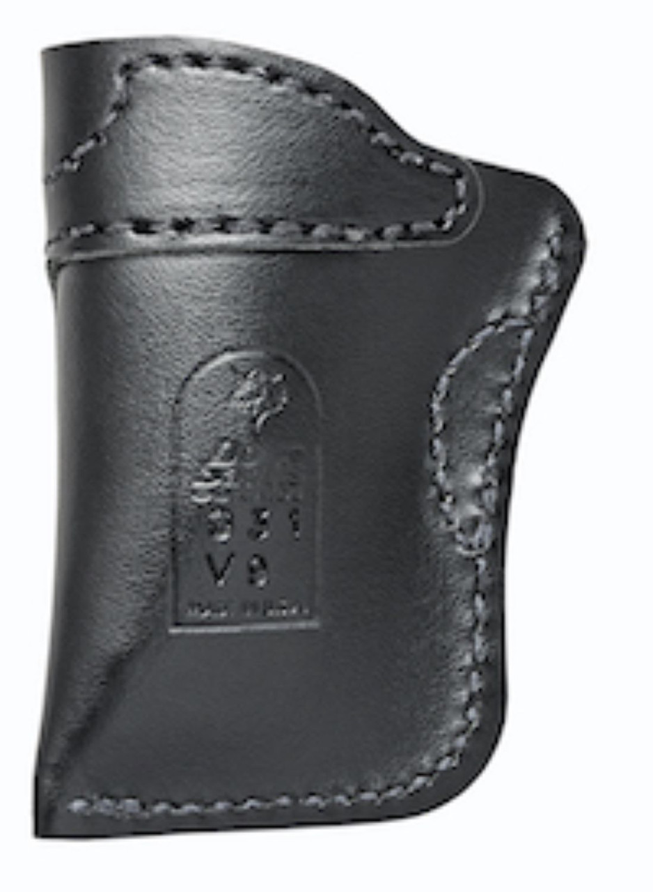 North American Arms DeSantis Pug IWB W/ Metal Clip - Black Leather -HIP-PUG