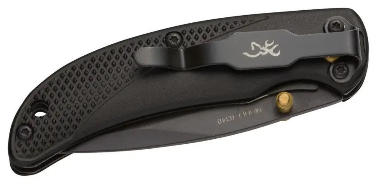 Browning Folding Liner Lock Stainless Steel Drop Point Black - 3220340