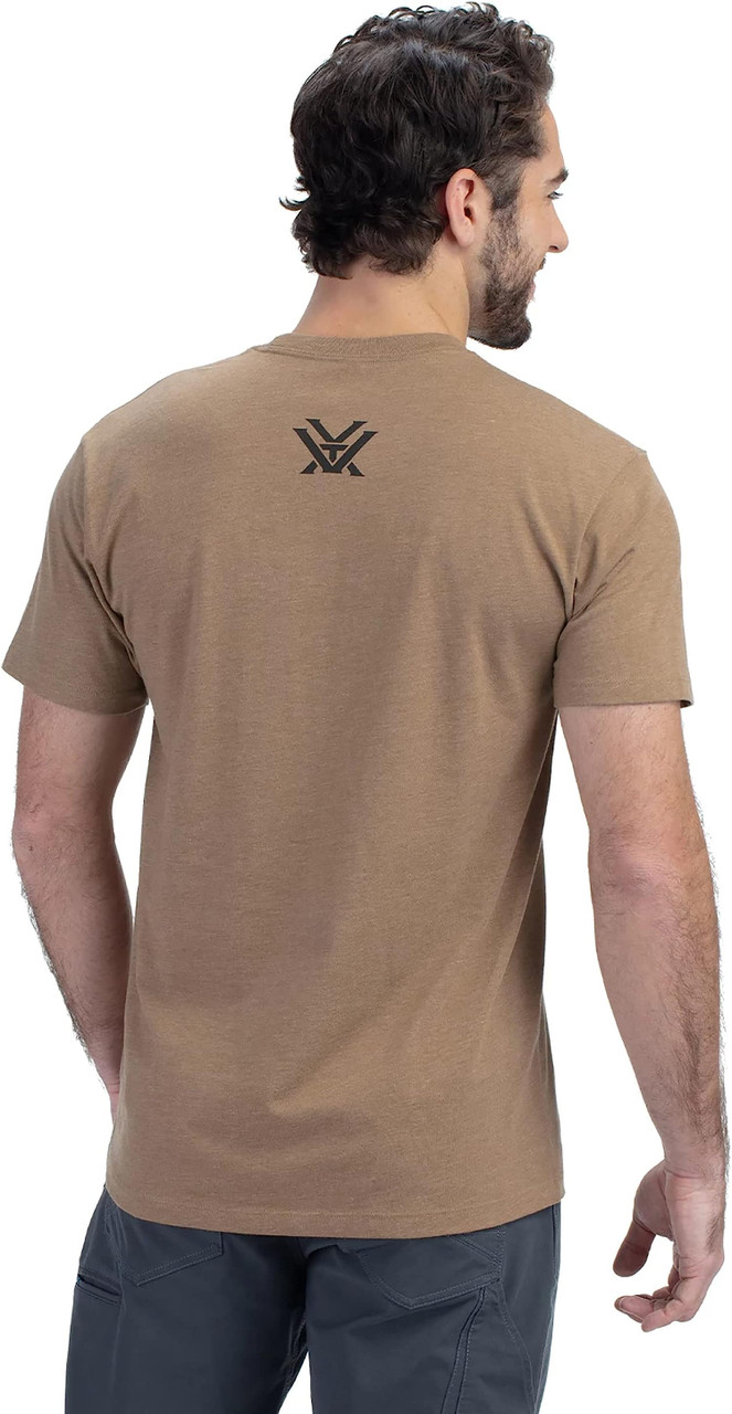 Vortex Optics Men's Core Logo Short Sleeve T-Shirt - Coyote - Medium
