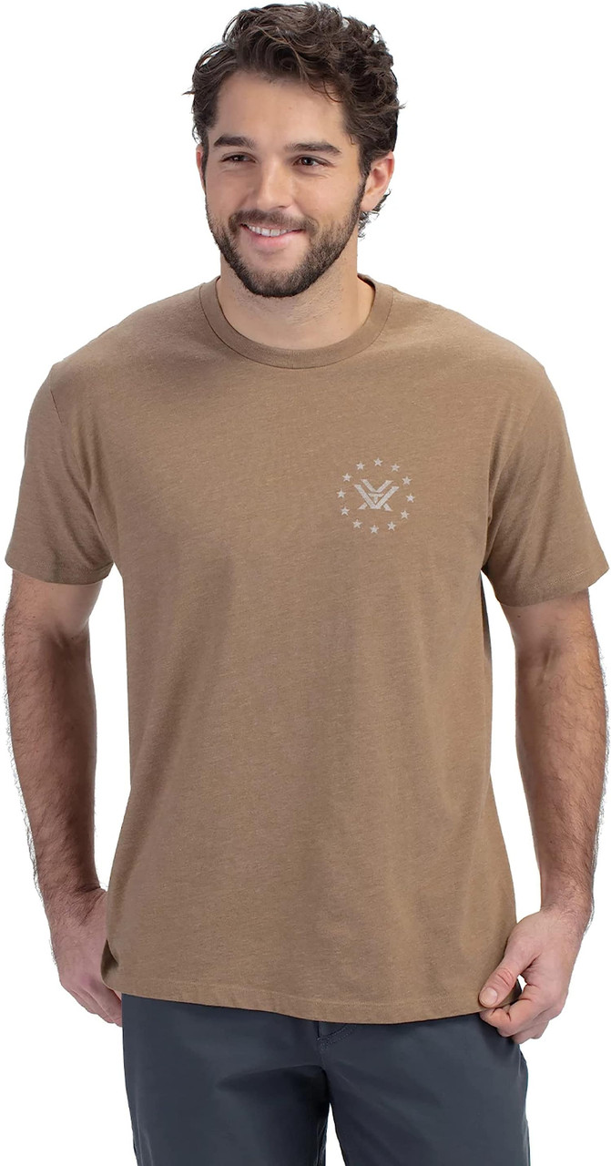Vortex Optics Men's Salute Short Sleeve T-Shirt - Coyote - XX-Large Vortex Optics Men's Salute Short Sleeve T-Shirt - Coyote - XX-Large
