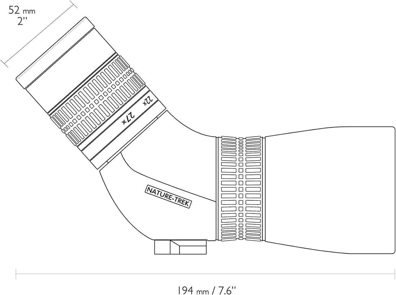 Hawke Nature-Trek Spotting Scope 9-27x56 Ultra Compact 56MM & Lightweight