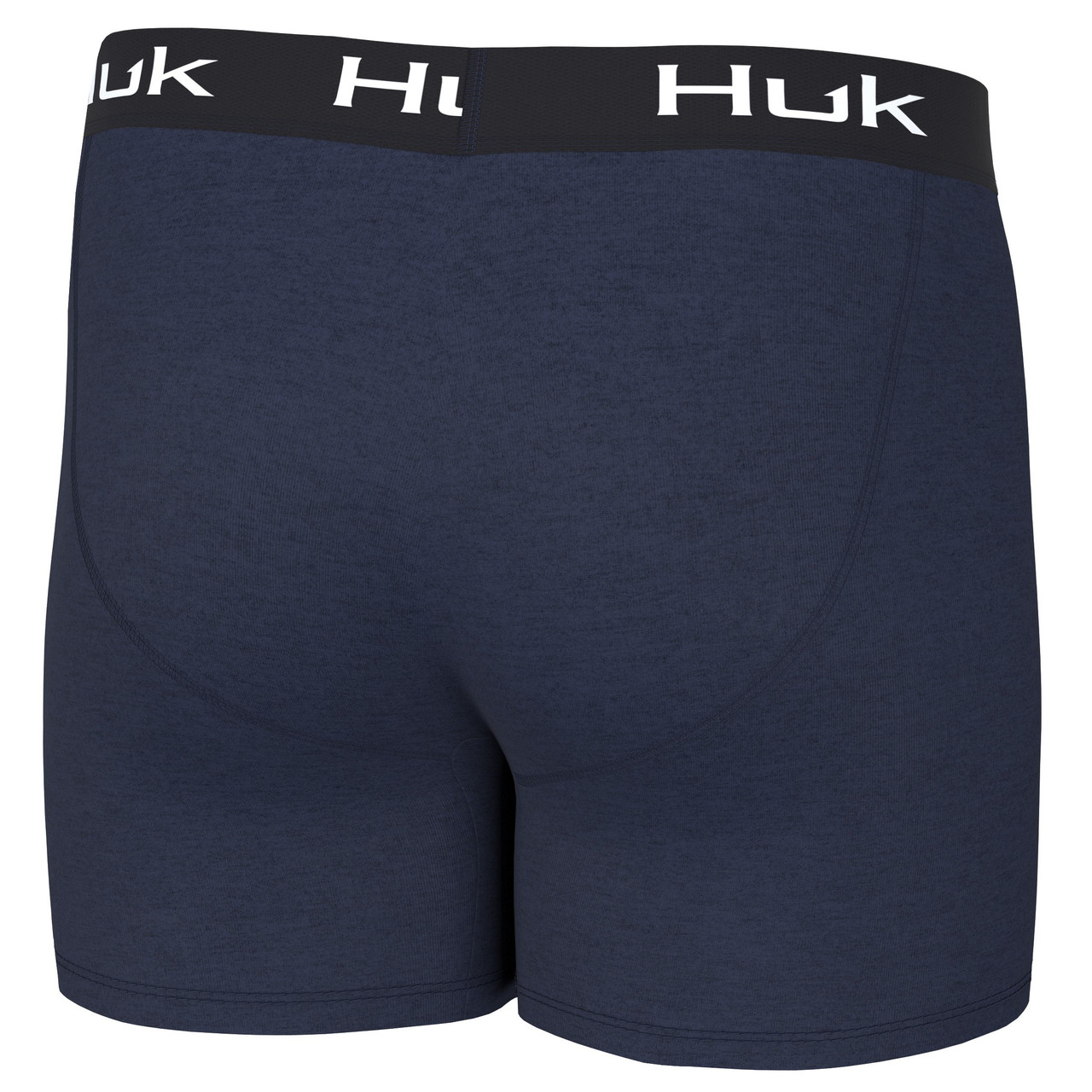 HUK Men's Waypoint Performance Dry-Fit Boxer Brief - Naval Academy - Medium