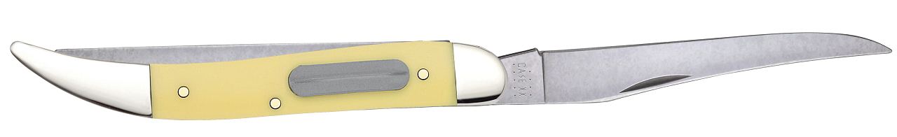 Case XX Fishing Knife Clip, Fish Scaler Blade Smooth Yellow Synthetic-00120