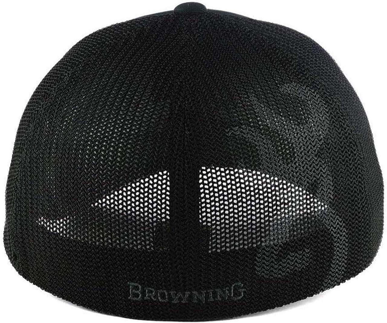 Browning Color Strip Flex Fit Hat Cap, Black, LG/XL - 308702994