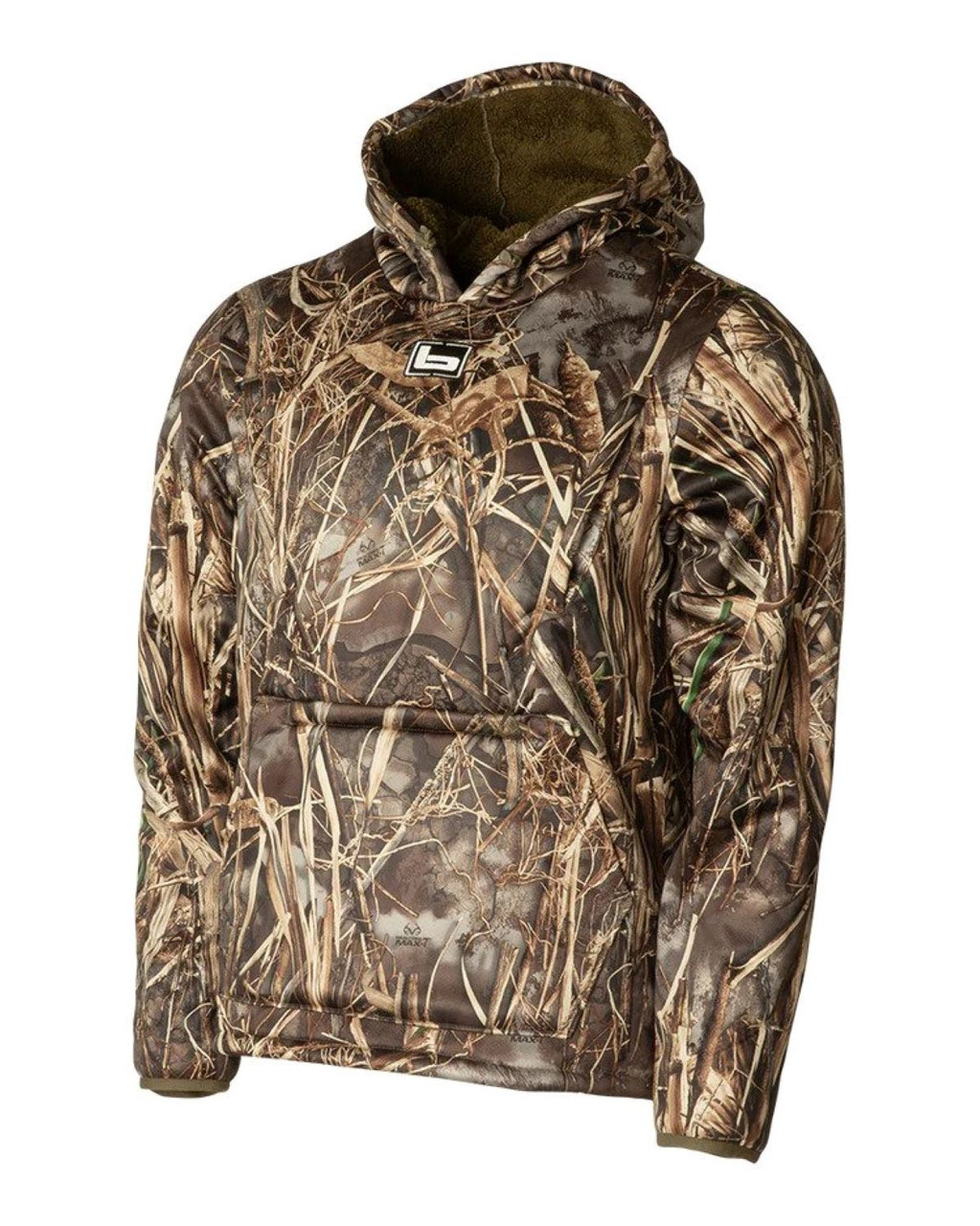 Banded Fanatech Softshell Hoodie Coral-Fleeced Lined - Realtree Max-7 - M