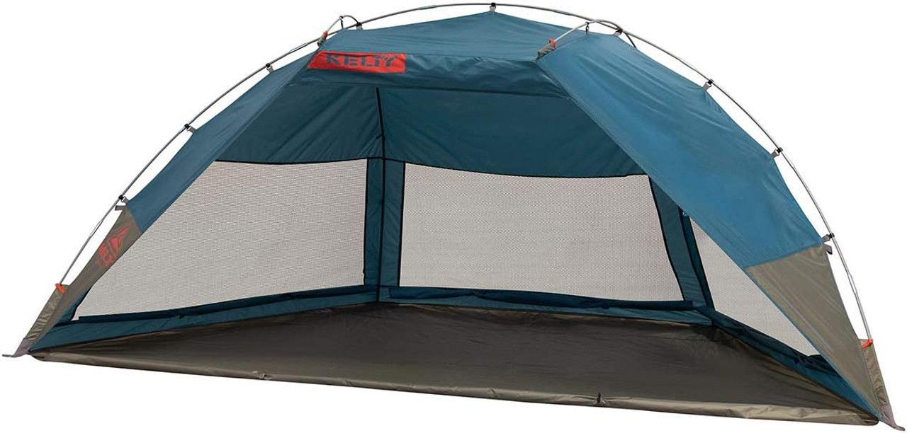 Kelty Cabana Shade Tent Quick Corner 3 Large Mesh Window -Fallen Rock/Hydro