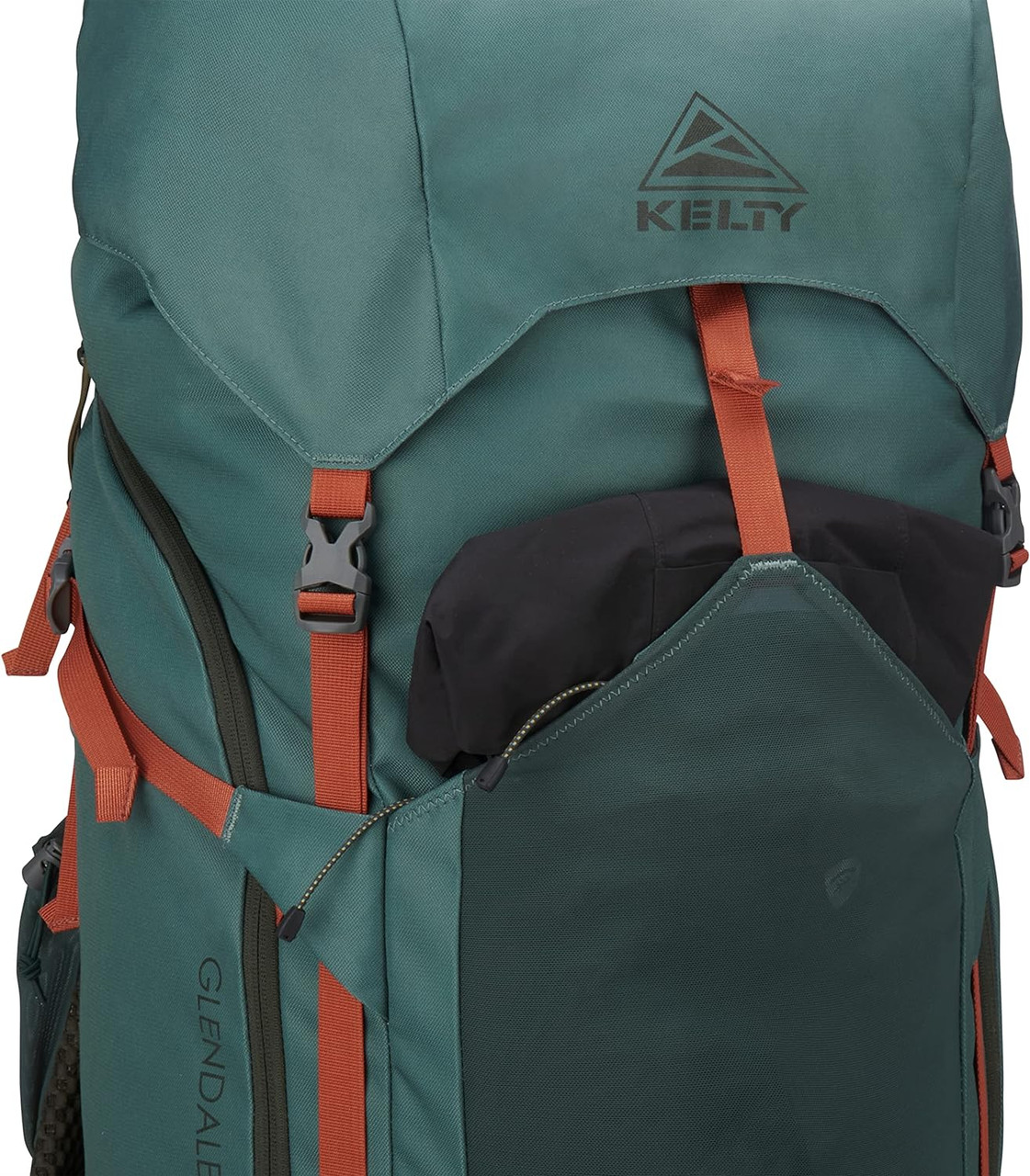Kelty Glendale 105L Multiday Backpack W/ Lots Of Storage- Green/Gingerbread