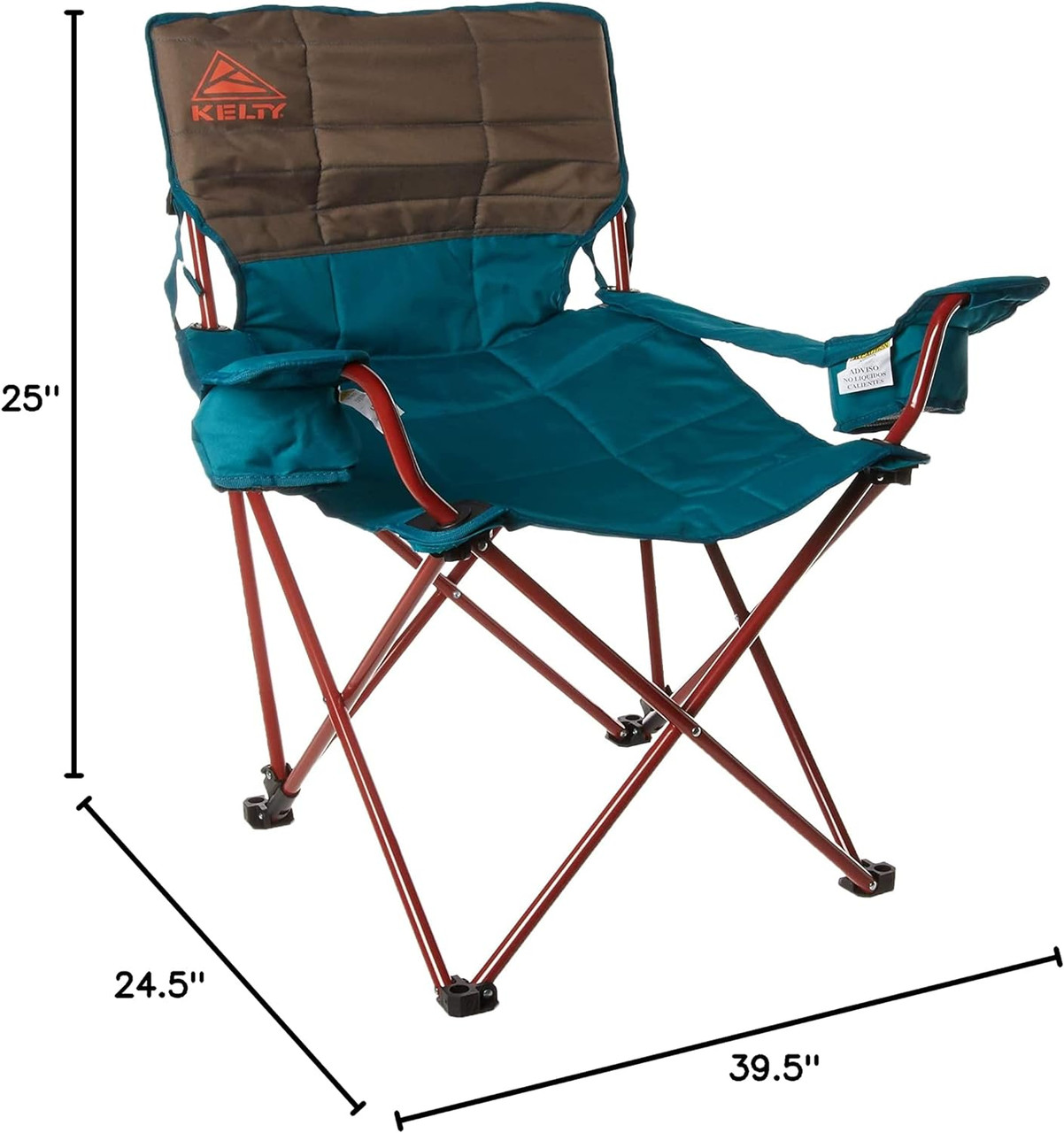 Kelty Deluxe Lounge Folding Chair Holds 325lbs - Deep Lake/Fallen Rock