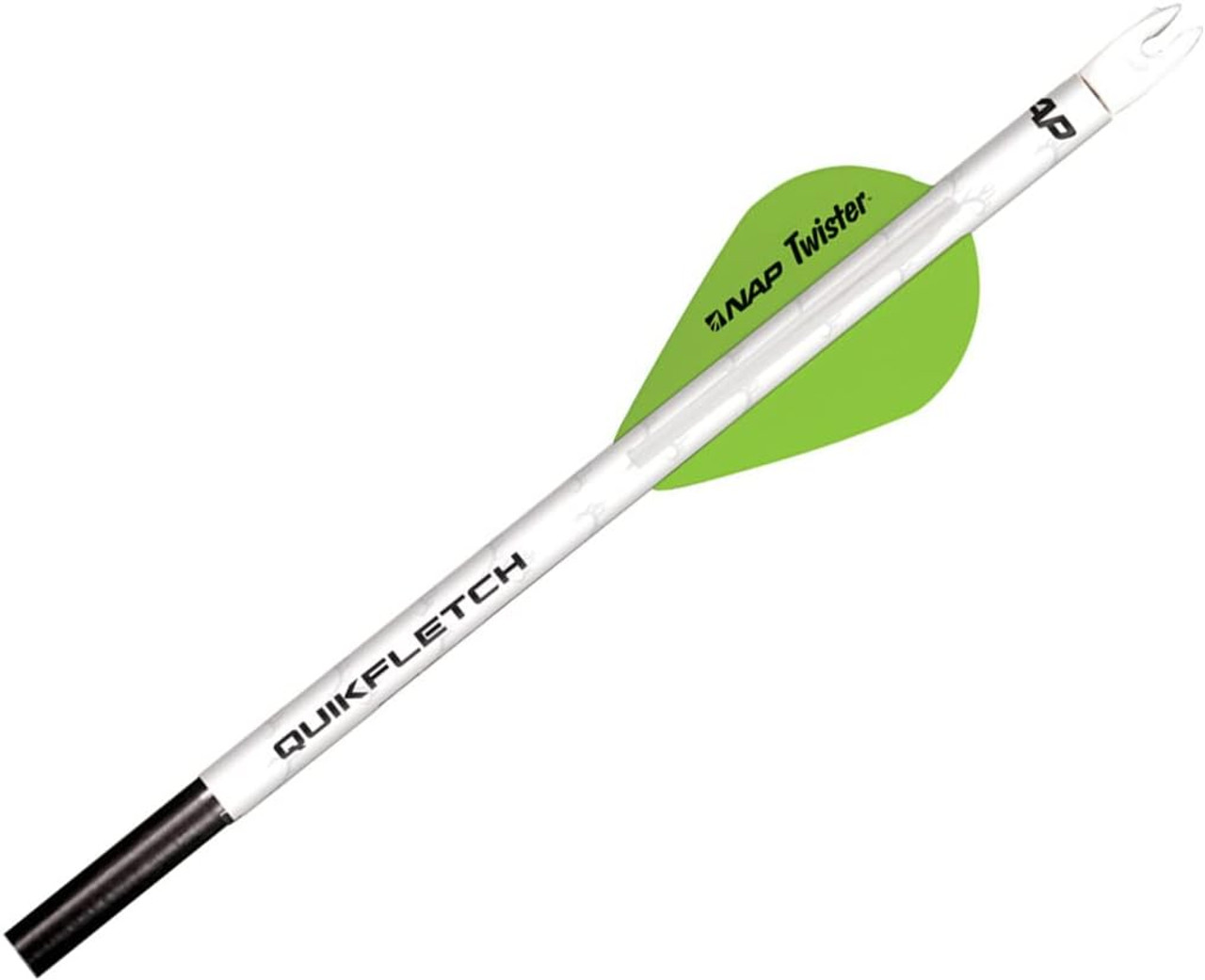 New Archery Product Twister Quickfletch 2" 3-Vane Stabilizing Fletch Green