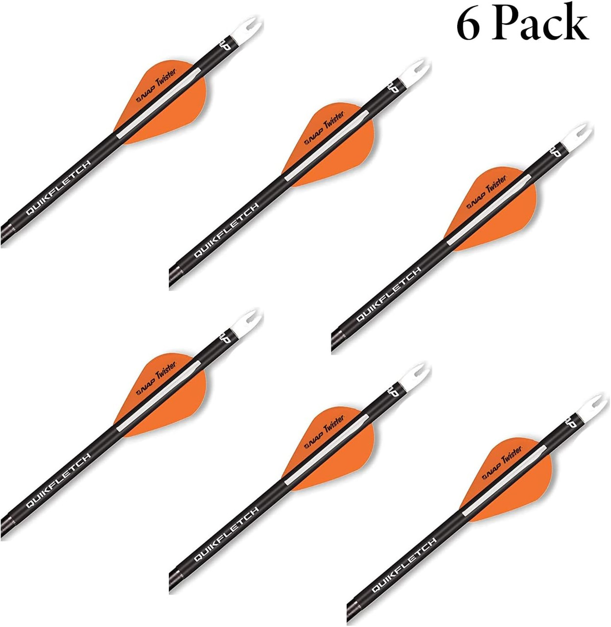 New Archery Product Twister Quickfletch 2" 3-Vane Stabilizing Fletch Orange New Archery Product Twister Quickfletch 2" 3-Vane Stabilizing Fletch Orange
