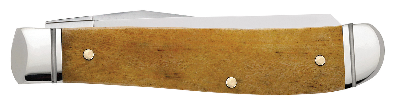 Case XX Mini Trapper Clip, Spey Blade Smooth Antique Bone Handle - 58188