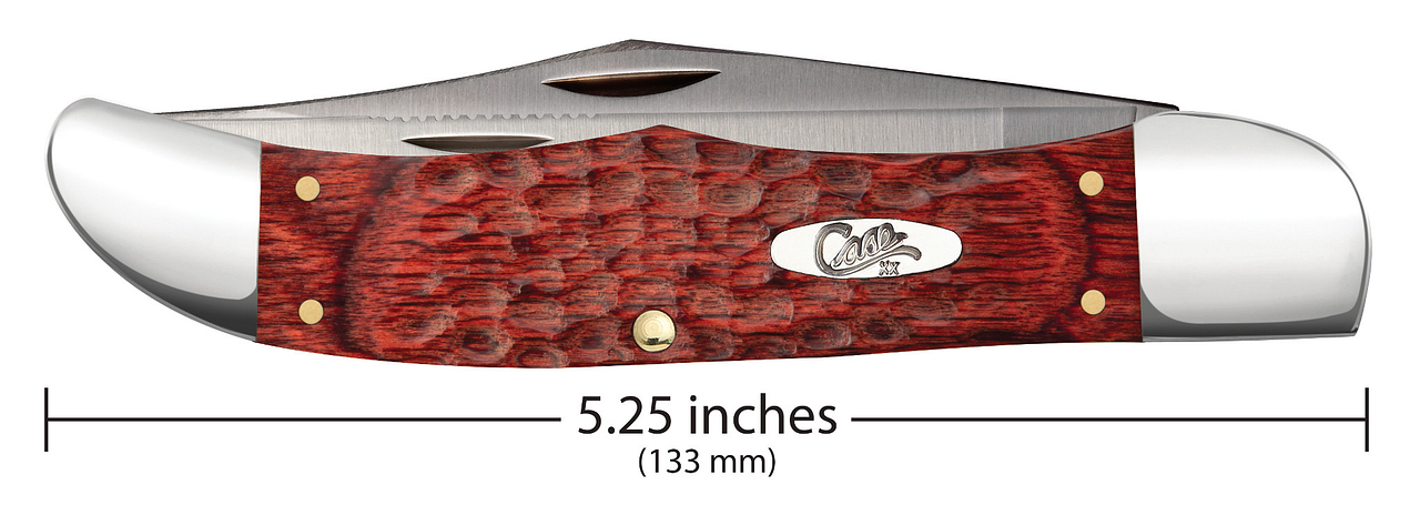 Case XX Clip & Skinner Blades Rosewood Standard Jig Folding Hunter & Sheath