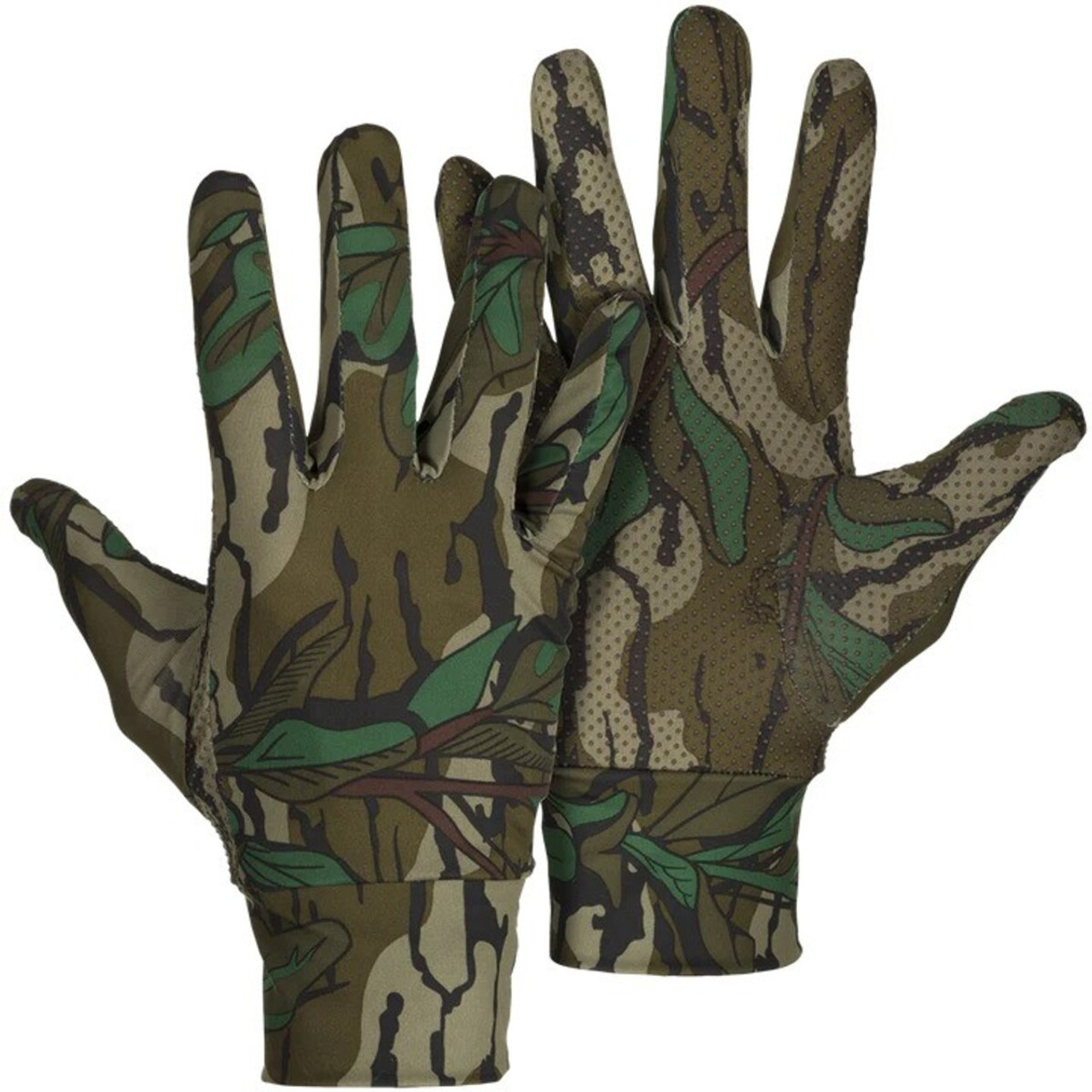 Drake Waterfowl Stretch-Fit Lycra All Season Gloves - GreenLeaf - OSFM