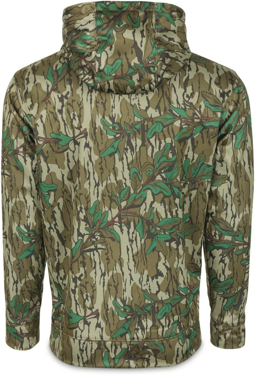 Drake Waterfowl Ol' Tom Camo Performance Hoodie Mossy Oak Greenleaf Large