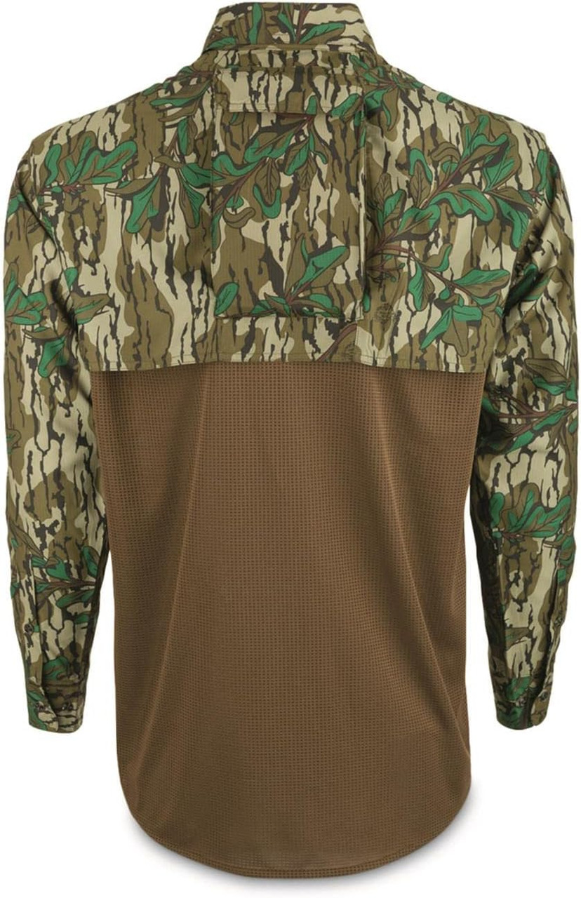 Drake Waterfowl Ol' Tom Mesh Back Flyweight Turkey Shirt 2.0- Greenleaf-2XL