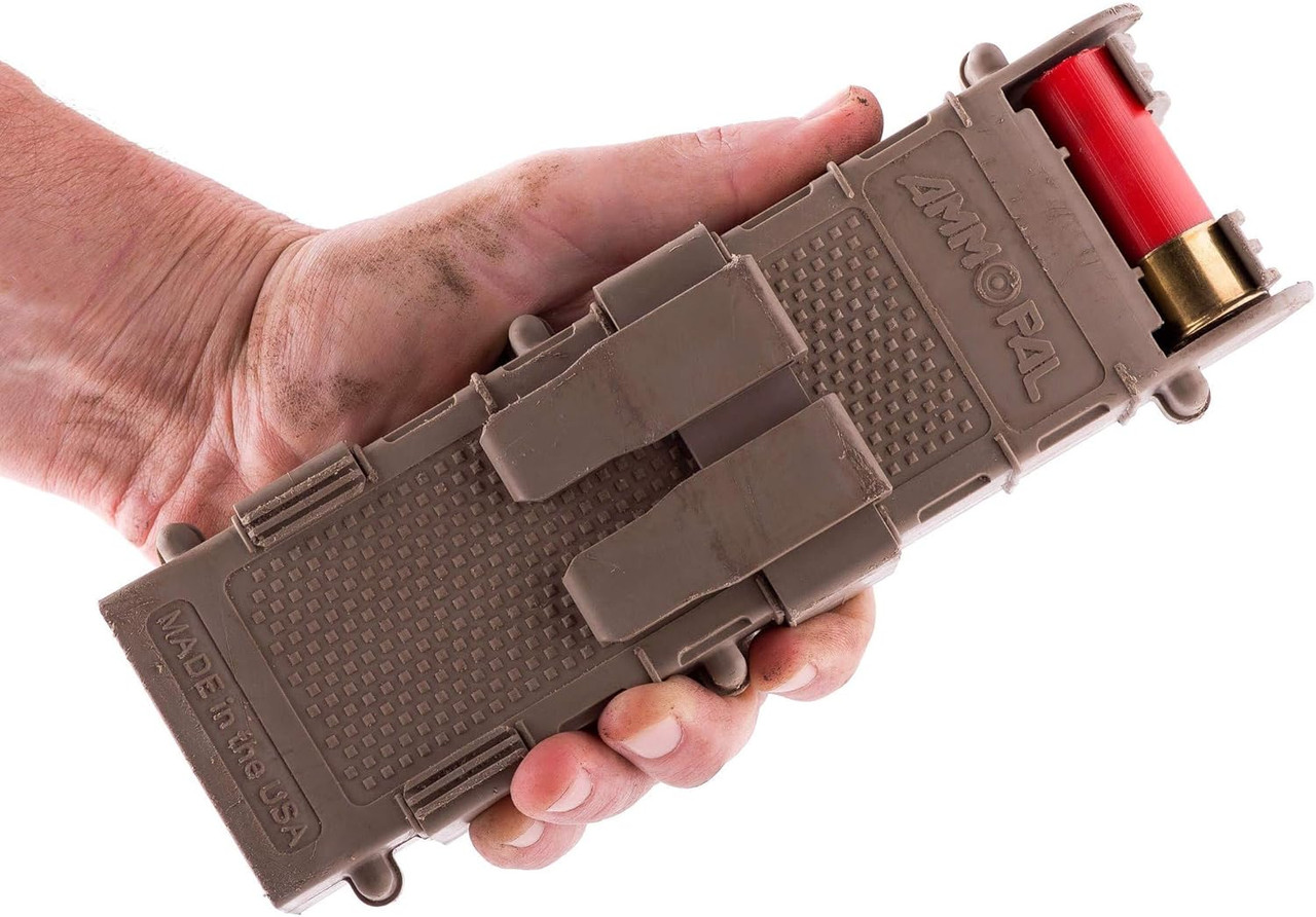 SME AmmoPal Durable High-Impact 12-10 GA Shotgun Shell Dispenser FDE 10rd