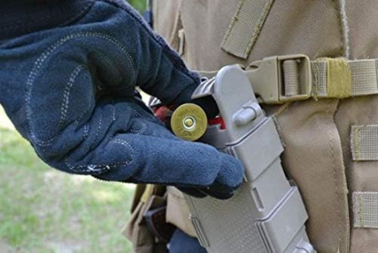 SME AmmoPal Durable High-Impact 12-10 GA Shotgun Shell Dispenser FDE 10rd